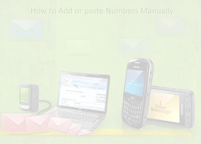 How to Add or paste Numbers Manually